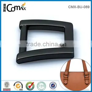 Design Fashion Matte Gunmetal Trapezoidal Lock Metal Bag Buckle thumbnail-3