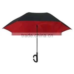 Reverse Umbrella Double Canopy Patented by Rainfun. thumbnail-1