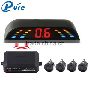 2016 New 4 Sensors Wireless Parking Sensor Numeral and Color Led Display Car Reverse Backup Radar System thumbnail-4