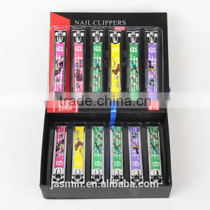 2016 Wholesale Stainless Steel N-212AS # Flowers and Colored Glue Surface Nail Clippers 8CM thumbnail-3
