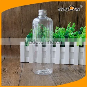 Large 16 Ounce Amber PET Plastic Boston Round Bottles thumbnail-2