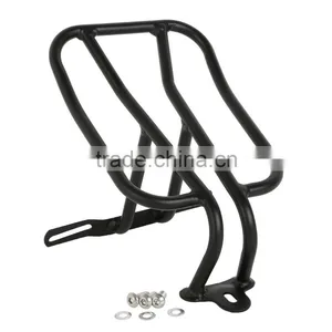 Black Fender Luggage Rack For Dyna Street Bob Low Rider Super Glide 06-16 thumbnail-1