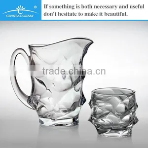 1 Pitcher Plus 6 Glasses Funny Unique Modern Beer Glass Bottle thumbnail-1