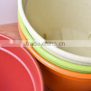 Small Colored Biodegradable Plant Fiber Novelty Plant Pots thumbnail-2