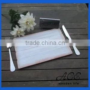 Wooden Placemat Rustic Painting Serving Board Wood Trivet thumbnail-1