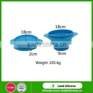 Multi-function Kitchen Silicone Preparation Bowls, Folding Kitchen Silicone Pinch Bowls thumbnail-1