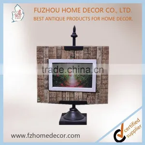 2017 New Style Antique Metal Wood Adjustable Photo Frame for Wholesale thumbnail-3