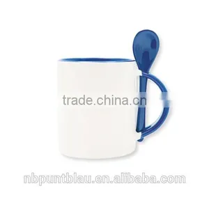Mug With Spoon for Sublimation Printing ,300ml thumbnail-3