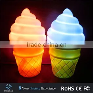 Hot Sale Decorative Ice Cream Cone LED Night Light for Corridor thumbnail-1