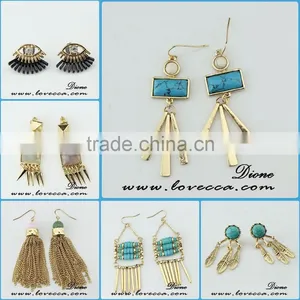 New Factory Direct Natural Stone Gemstone Turquoise Earring thumbnail-1