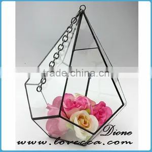Clear Geometrical Terrarium Glass Hanging for Indoor Plant Holder thumbnail-1