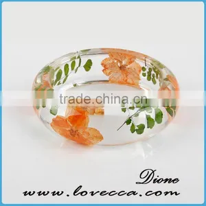 Latest Design Daily Wear Bangle Dry Flower Resin Bracelets thumbnail-6