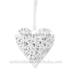 Wholesale Wicker Hearts With Rebbon thumbnail-5