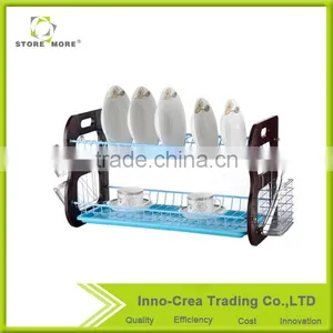 Metal Wire Classical Dish Rack With Tray thumbnail-1