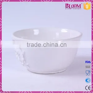 Wholesale White Glazed Cheap Ceramic Bowl thumbnail-3