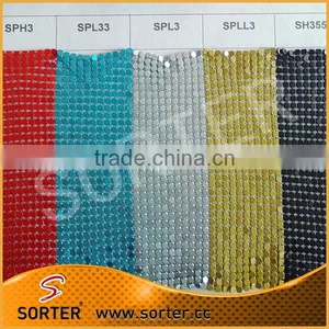 2017 New Arrival Woven Metallic Sequin Fabric thumbnail-1