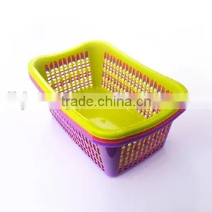 Promotional Plastic Large Size Kitchen Basket Fruit Vegetable Sieve Storage Basket Dropping Water thumbnail-2