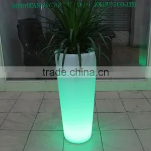 PE Plastic LED Rechargeable Large Flower Pot, RGB 16 Color Changing Ice Bucket For Bar Party thumbnail-6