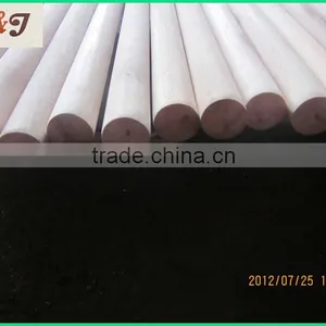 Natural Wooden Broom Stick One End Flat One End Dome thumbnail-2
