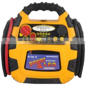 4 in 1 Car Battery Jump Starter Power Bank With Air Compressor thumbnail-1