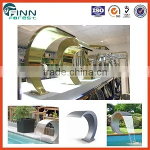 European Design Decoration Stainless Steel 304 Cobra Indoor Waterfall thumbnail-1