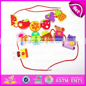 2015 Wooden Happy Threading Toys for Kids,Children DIY Hand Threading Toy,Threading Educational Kids Wooden Blocks Toy W11E041 thumbnail-1
