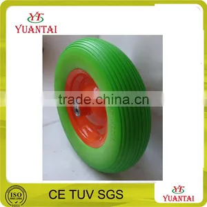 Steel Rim Wheelbarrow 14x3.50-8 PU Wheel thumbnail-2