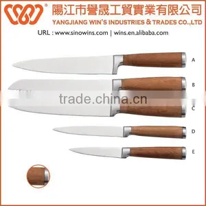 A3137 Hot Sale Stainless Steel Blade Knife Set With Pakkawood Handle thumbnail-4