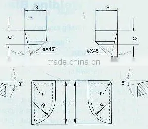 Cemented Carbide Tipped Welding Cutting Blade for Cutter--CTB(1283) thumbnail-1