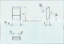 Tungsten Carbide Tipped Tip Blade Cutter for Circular Saw--standard Straight Top(1222) thumbnail-1