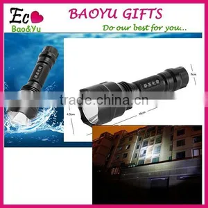 2015 Hot Tactical Flashlight Strong Lumens Lamp Zoomable Torch Flashlight Portable Led Flashlight thumbnail-1
