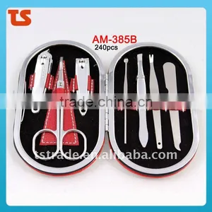2014 5PC Professional Stainless Steel Nail Manicure Set Tools AM-385B thumbnail-1