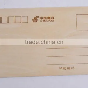 Hand Made Laser Wooden New Year Greeting Card thumbnail-3