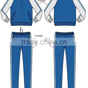 20,000 Sets STOCKLOTS Factory Sport Wear Suit Mens Women's 220g Polytricot Fabric Stocks thumbnail-2