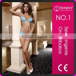 Hot Sexy Transparent Blue Lace Modal Women Underwear From China thumbnail-2