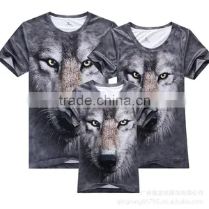 Full Over 3d Printing High Quality Short Sleeve Summer T-shirt thumbnail-2