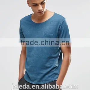 Men High Quality Chest Pocket O-neck Short Sleeves T-shirt Manufacturers thumbnail-1