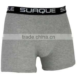 High Quality Solid Color Men Tight Basic Boxers thumbnail-1
