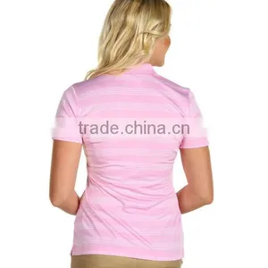 Lady Yarn Dyed Striped Wholesale Dhl Polo Shirt thumbnail-3