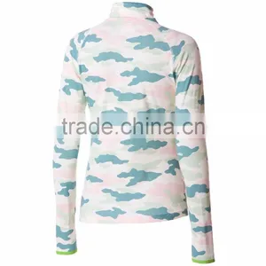 Womens Long Sleeve Casual Fitness Weae Zipper Jacket Sweatshirt Without Hood thumbnail-5