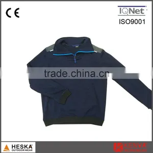 Hot Sales 1/4 Zipper Mens Weaving Wear Hiking Knitted Bomber Jacket thumbnail-1