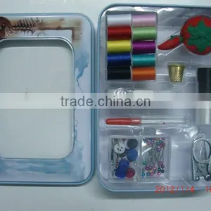 Square Sewing Tin Box thumbnail-1