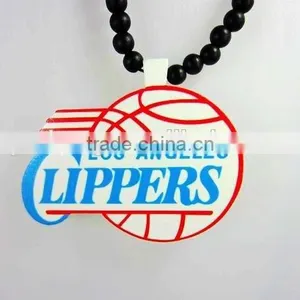 Personality Sports Design Chain Bead Good Wood Acrylic Necklace thumbnail-1