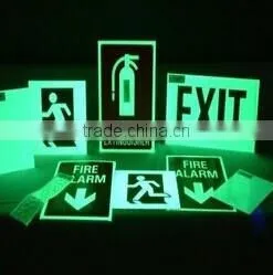 Photoluminescent Glow in Dark Film for Guidance Sign thumbnail-1