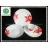 Round Red Floral Porcelain Dinner Set Hotel Collection thumbnail-3