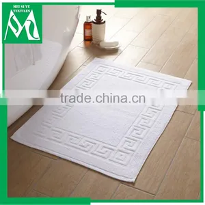 Absorbent Bath Rug Without Rubber Backing Cotton Jacquard Bath Rug thumbnail-1