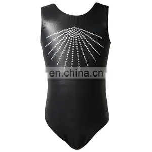 NT16099 Red/black Rhinestones Gymnactis Leotards. Costumes Leotards. Dancewear Leotards.Skating Performance Leotards for Girl thumbnail-3