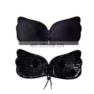 Front Closure Self-Adhesive Increase Cleavage Biological Glue Silicone Seamless Strapless Sticky Invisible Push up Fly Bra 2017 thumbnail-1