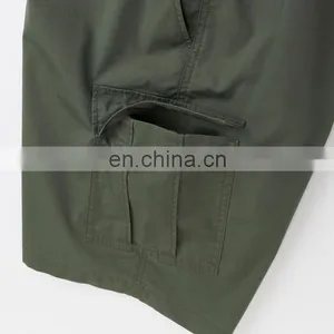 Good Quality Outdoor Casual Washing Custom 100% Cotton 6 Pocket Baggy Cargo Shorts Professional Manufacturer thumbnail-5