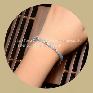 Fine Hand Chain Literature and Art Jewelry Hand Ornaments Ornament Pure Silver Natural Crystal European and American Min thumbnail-2